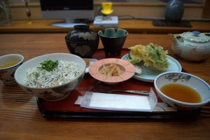 シラス丼と天ぷら定食