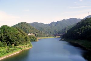 椿山ダム湖