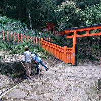 神倉神社境内の手水場