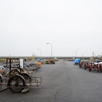 有田箕島漁港のリアカー群