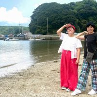 大島の白野港・海水浴場