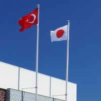 日本とトルコの国旗