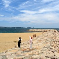 田辺扇ヶ浜海水浴場へ