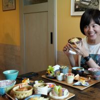 ランチにご機嫌の三浦さん