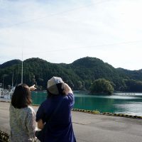 浦神漁港でロケット空想