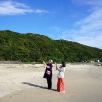 田原海水浴場で打上空想