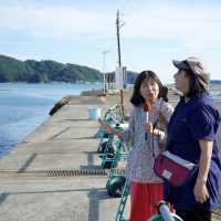 橋杭岩越し打上空想中