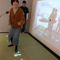 三浦さんが合気道体験