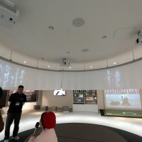 記念館内映像展示