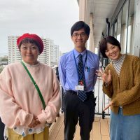 展望テラスで北山係長と