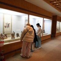 宝物殿の展示を見学